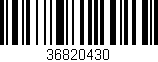 Código de barras (EAN, GTIN, SKU, ISBN): '36820430'