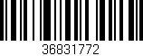 Código de barras (EAN, GTIN, SKU, ISBN): '36831772'