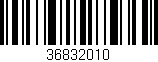 Código de barras (EAN, GTIN, SKU, ISBN): '36832010'