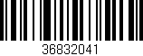 Código de barras (EAN, GTIN, SKU, ISBN): '36832041'