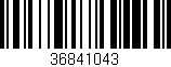 Código de barras (EAN, GTIN, SKU, ISBN): '36841043'