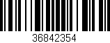 Código de barras (EAN, GTIN, SKU, ISBN): '36842354'