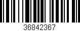 Código de barras (EAN, GTIN, SKU, ISBN): '36842367'