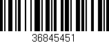 Código de barras (EAN, GTIN, SKU, ISBN): '36845451'