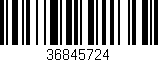 Código de barras (EAN, GTIN, SKU, ISBN): '36845724'