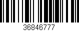 Código de barras (EAN, GTIN, SKU, ISBN): '36846777'