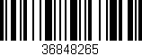 Código de barras (EAN, GTIN, SKU, ISBN): '36848265'