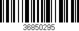 Código de barras (EAN, GTIN, SKU, ISBN): '36850295'