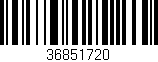 Código de barras (EAN, GTIN, SKU, ISBN): '36851720'