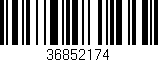 Código de barras (EAN, GTIN, SKU, ISBN): '36852174'