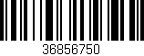 Código de barras (EAN, GTIN, SKU, ISBN): '36856750'