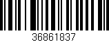 Código de barras (EAN, GTIN, SKU, ISBN): '36861837'