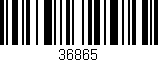 Código de barras (EAN, GTIN, SKU, ISBN): '36865'