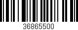 Código de barras (EAN, GTIN, SKU, ISBN): '36865500'