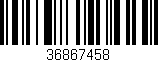 Código de barras (EAN, GTIN, SKU, ISBN): '36867458'
