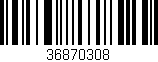 Código de barras (EAN, GTIN, SKU, ISBN): '36870308'
