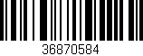Código de barras (EAN, GTIN, SKU, ISBN): '36870584'