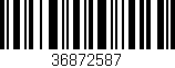 Código de barras (EAN, GTIN, SKU, ISBN): '36872587'