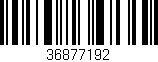 Código de barras (EAN, GTIN, SKU, ISBN): '36877192'