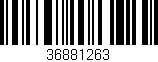 Código de barras (EAN, GTIN, SKU, ISBN): '36881263'