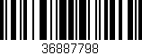 Código de barras (EAN, GTIN, SKU, ISBN): '36887798'