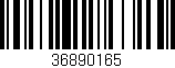 Código de barras (EAN, GTIN, SKU, ISBN): '36890165'