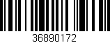 Código de barras (EAN, GTIN, SKU, ISBN): '36890172'