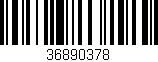 Código de barras (EAN, GTIN, SKU, ISBN): '36890378'