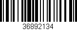 Código de barras (EAN, GTIN, SKU, ISBN): '36892134'