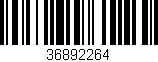 Código de barras (EAN, GTIN, SKU, ISBN): '36892264'