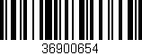 Código de barras (EAN, GTIN, SKU, ISBN): '36900654'
