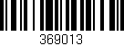 Código de barras (EAN, GTIN, SKU, ISBN): '369013'
