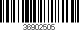 Código de barras (EAN, GTIN, SKU, ISBN): '36902505'