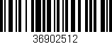 Código de barras (EAN, GTIN, SKU, ISBN): '36902512'