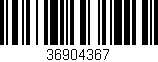 Código de barras (EAN, GTIN, SKU, ISBN): '36904367'