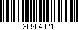Código de barras (EAN, GTIN, SKU, ISBN): '36904921'