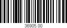 Código de barras (EAN, GTIN, SKU, ISBN): '36905.00'