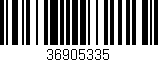Código de barras (EAN, GTIN, SKU, ISBN): '36905335'