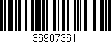 Código de barras (EAN, GTIN, SKU, ISBN): '36907361'