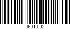 Código de barras (EAN, GTIN, SKU, ISBN): '36910.02'