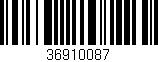 Código de barras (EAN, GTIN, SKU, ISBN): '36910087'