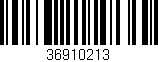 Código de barras (EAN, GTIN, SKU, ISBN): '36910213'