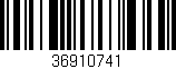 Código de barras (EAN, GTIN, SKU, ISBN): '36910741'