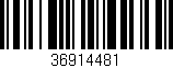 Código de barras (EAN, GTIN, SKU, ISBN): '36914481'