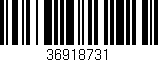 Código de barras (EAN, GTIN, SKU, ISBN): '36918731'