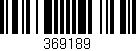 Código de barras (EAN, GTIN, SKU, ISBN): '369189'
