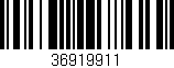 Código de barras (EAN, GTIN, SKU, ISBN): '36919911'