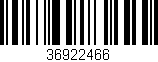 Código de barras (EAN, GTIN, SKU, ISBN): '36922466'