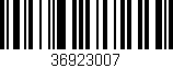 Código de barras (EAN, GTIN, SKU, ISBN): '36923007'