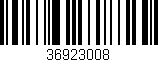 Código de barras (EAN, GTIN, SKU, ISBN): '36923008'